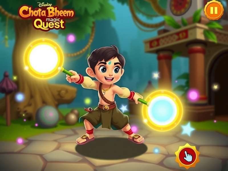 Chhota Bheem using combo spells